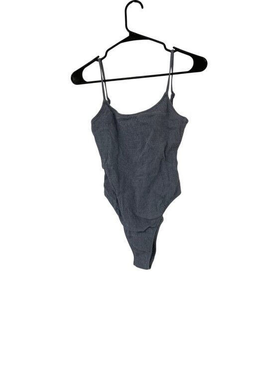 Oysho Other - Oysho Womens One-Piece Swimsuit Small Gray Spaghetti Straps 2444/338 NWT